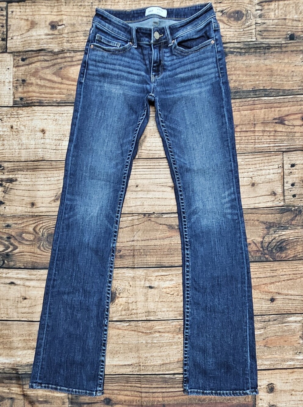 BKE Stella Slim Fit Low Rise Bootcut Jeans Women's 26x33 Altered Blue ABK7808X